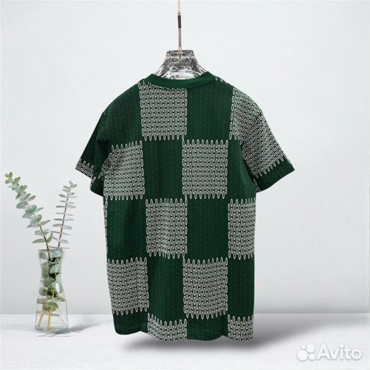 Футболка мужская зелёная louis vuitton размер 50