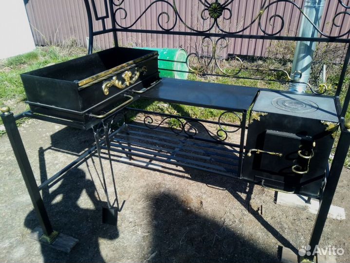 Мангал с печкой