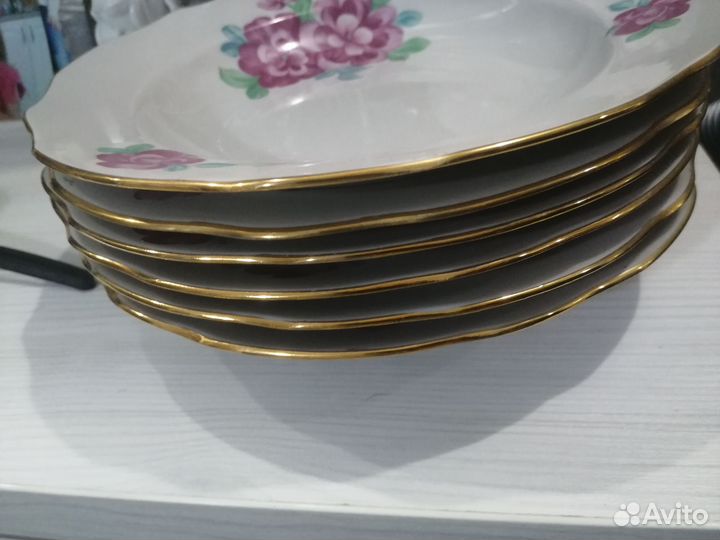 Тарелки для супа Дулёво СССР 6шт