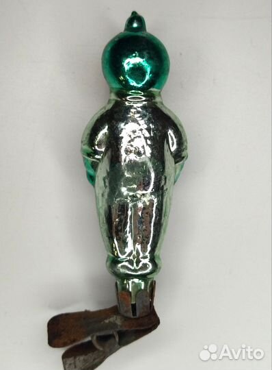 Елочная игрушка космонавт маленький СССР