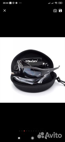 Комплект армейские очки x7 (линзы,салфетка,сумка)