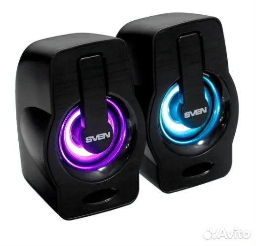 Колонки 2.0 sven 255 черный 6 Вт USB