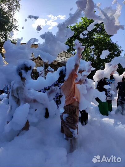 Пенная вечеринка, пенное шоу, аниматоры