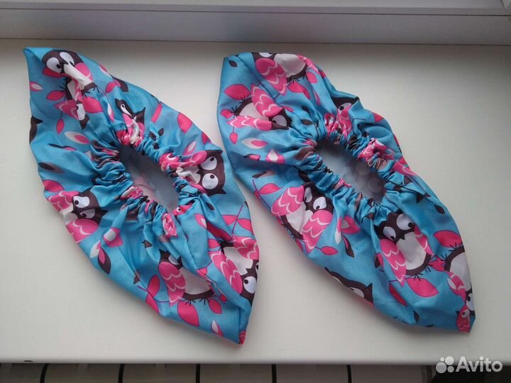 Эко бахилы многоразовые детские непромокаемые