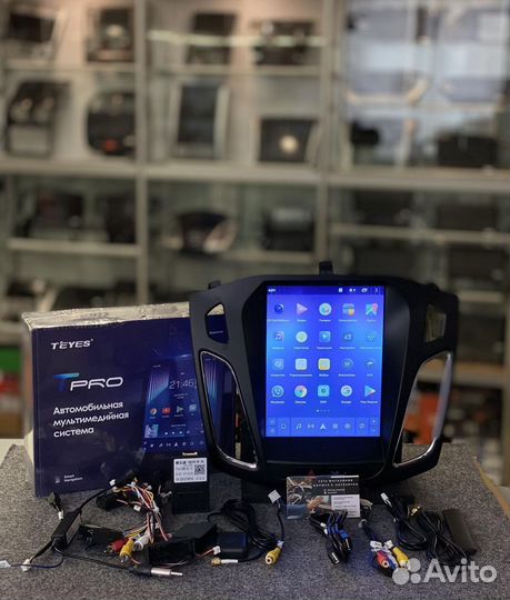 Магнитола Ford Focus 3 2011 - 2021 Tesla style