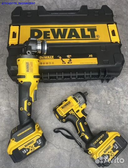 Новый набор DeWalt 2в1 Болгарка+Гайковерт 2 АКБ