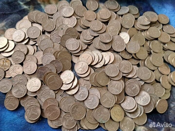 Монеты по 1 копейке