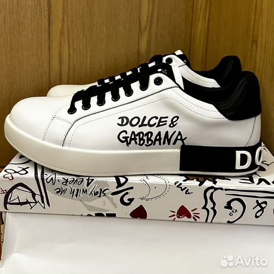 Кеды мужские Белые Dolce Gabanna