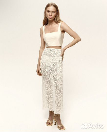 Полупрозрачная кружевная юбка Luda Nikishina