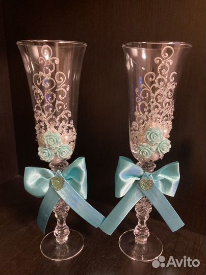 Фужеры бокалы свадебные