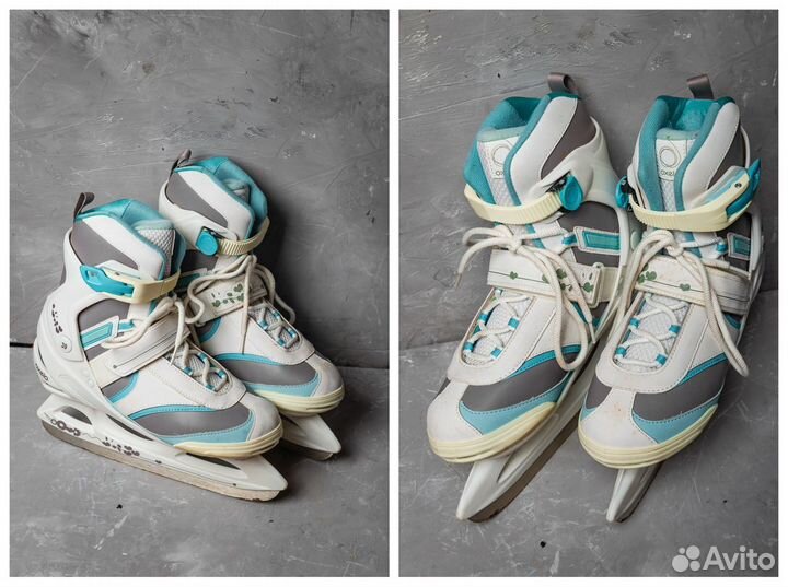 Коньки ледовые женские oxelo р-р 39