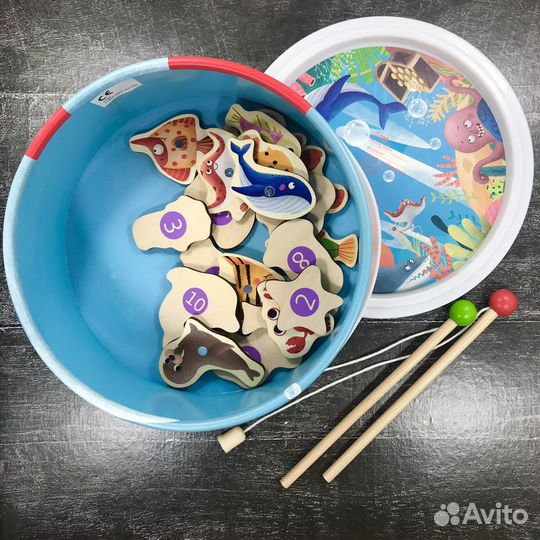 Деревянная Игра «Рыбалка»