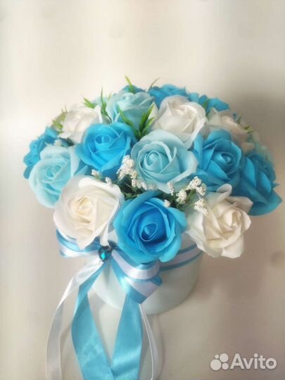 Букет из мыльных роз