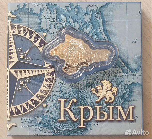 Монета Крым 1 доллар Ниуэ 2014 серебро 925