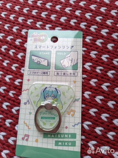 Кольцо на телефон Мику аниме