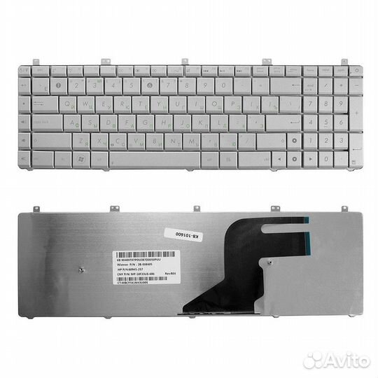 Клавиатура Asus N55, N55S, N75, N75S, X5QS. Плоск