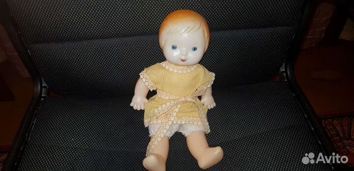 Кукла СССР, редкая 60 г. Рельефная