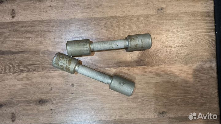 Гантели 2 кг металлические