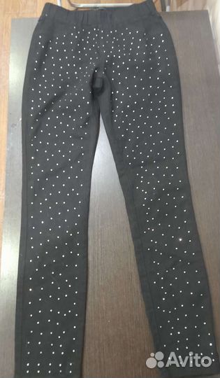 Брюки со стразами