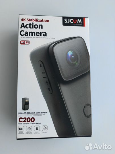 Экшн камера SJCam C200 черная с креплением