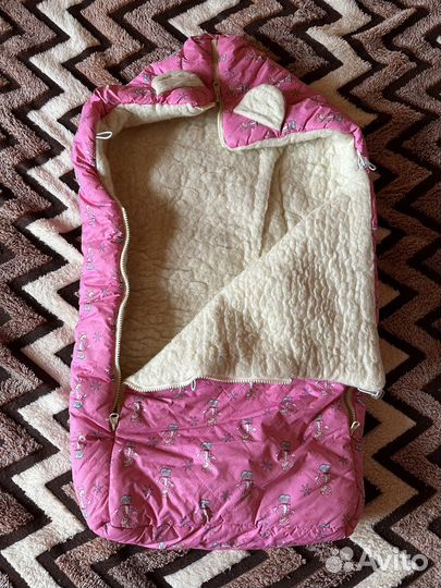 Зимний конверт в коляску