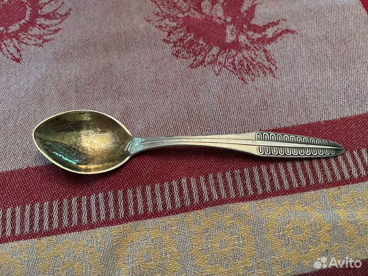 Серебряные ложки 916 пробы с позолотой
