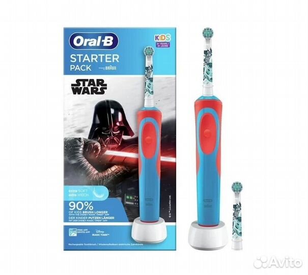 Электрическая зубная щетка OralB Kids Starter Pack
