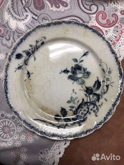 Антикварные тарелки Вилерой 19 век