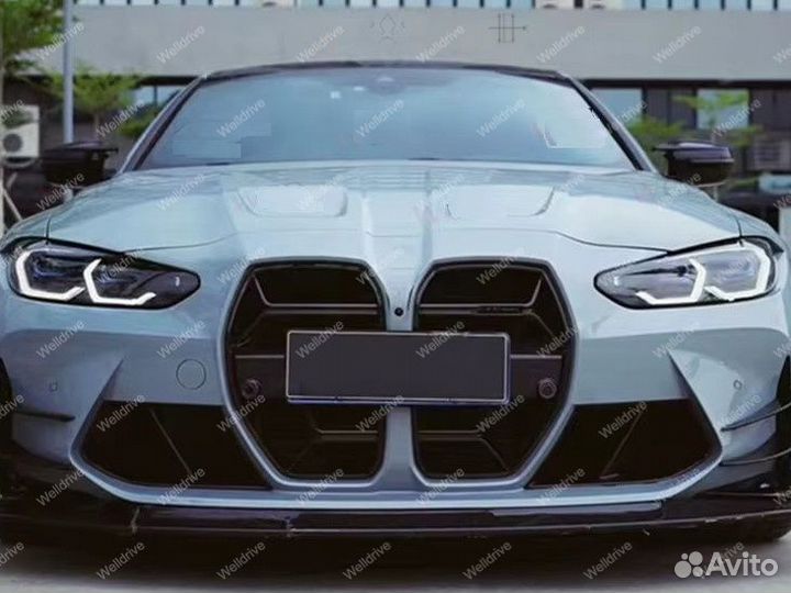 Решетка радиатора BMW M4 G82 G83 стиль CSL черная