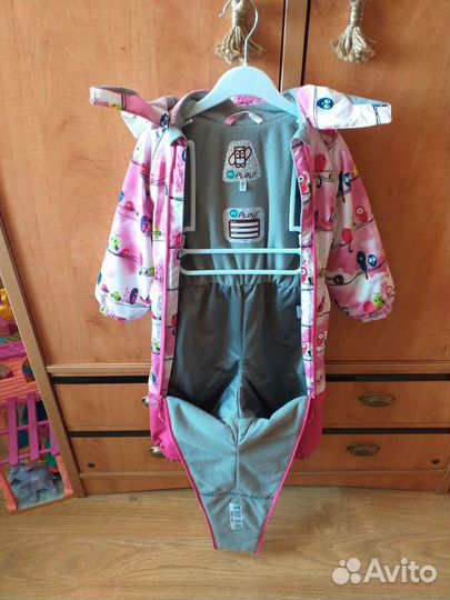 Комбинезон для девочки весна-осень размер 80-86
