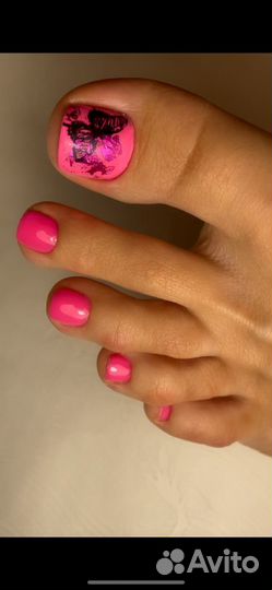 Шеллак маникюр гель-лак педикюр брови