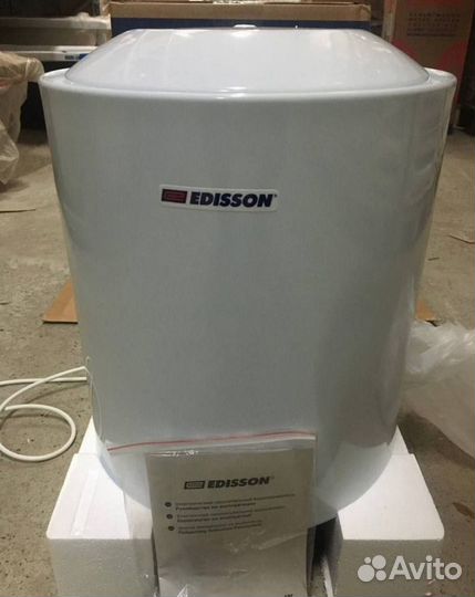 Водонагреватель эмаль бак, Edisson 30 литров Новый