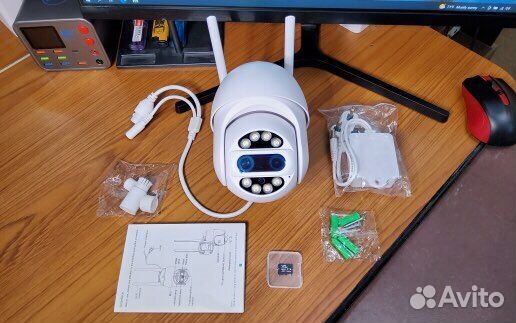 Новая уличная поворотная wi fi камера 8MP