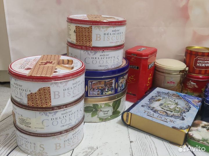 Жестяные коробки металлические банки