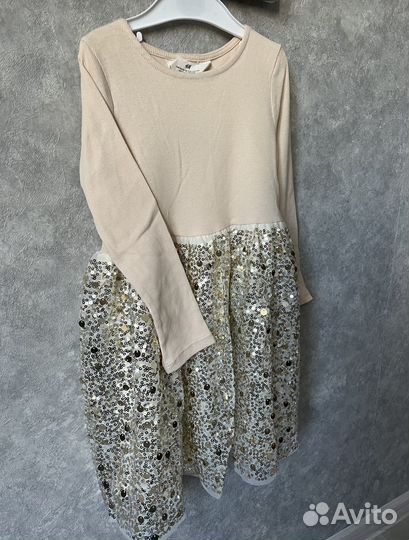 Платье H&M на девочку 4-6лет (110-116) новое