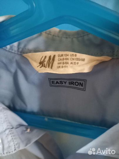 Рубашка школьная на мальчика 134