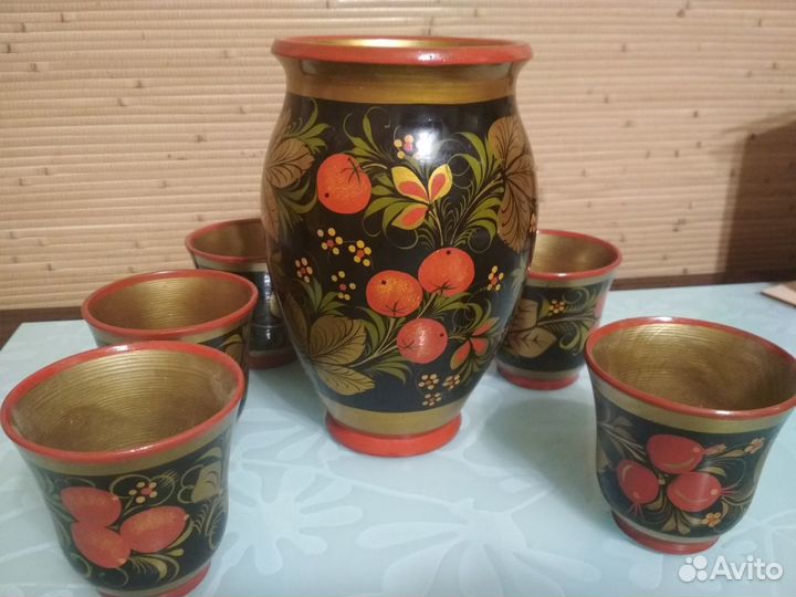 Ваза хохлома 190х130