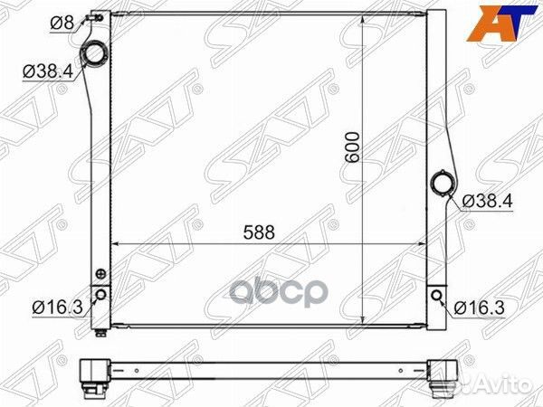 Радиатор BMW X5/X6 E70/E71 3.0/4.8 07