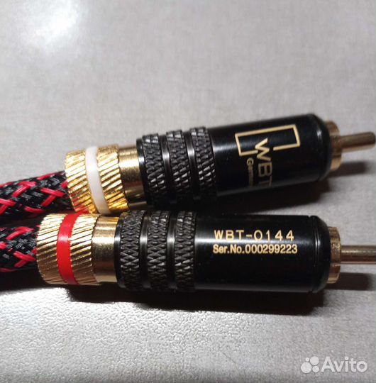 Межблочный кабель 2 rca Canare 1 метр