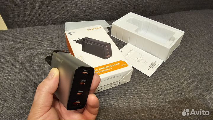 Зарядник 100W, Блок питания GaN Charger