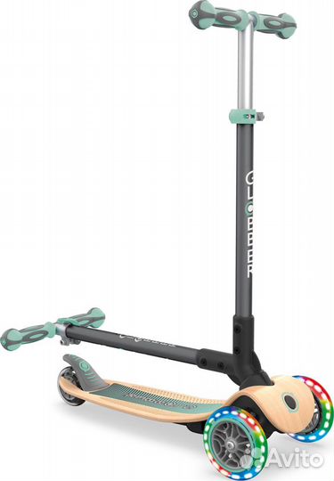 Самокат трехколесный Globber primo foldable wood l
