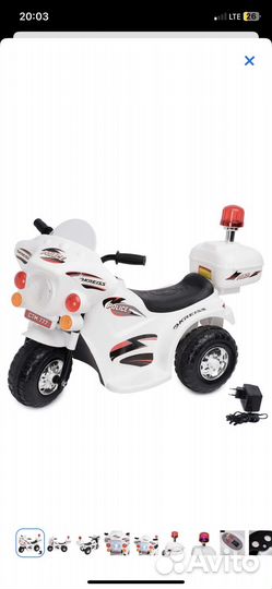 Детский мотоцикл на аккумуляторе