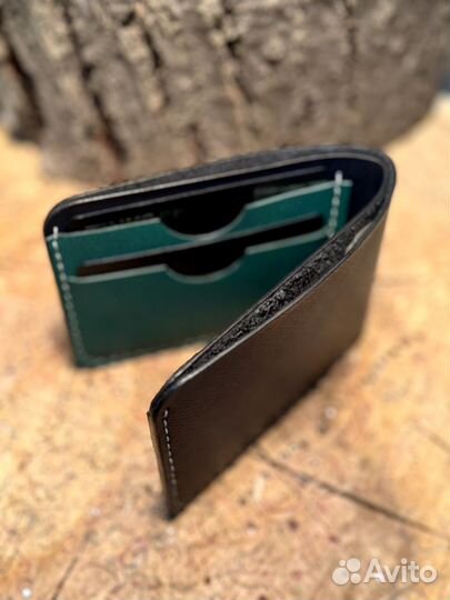 Кошелёк из натуральной кожи ручной работы