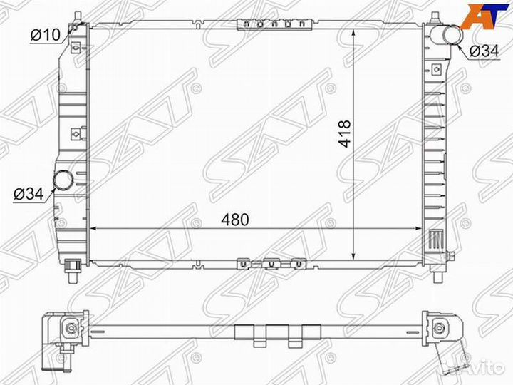 Радиатор Chevrolet Aveo T250 1.2/1.4 MT