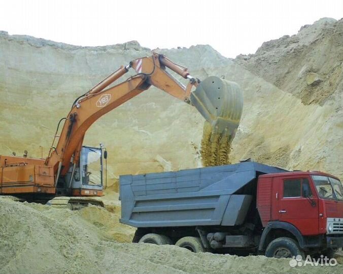 Песок карьерный доставка