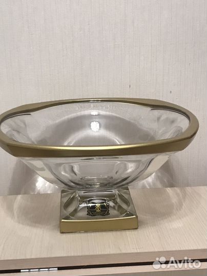 Ваза для фруктов чехия богемия