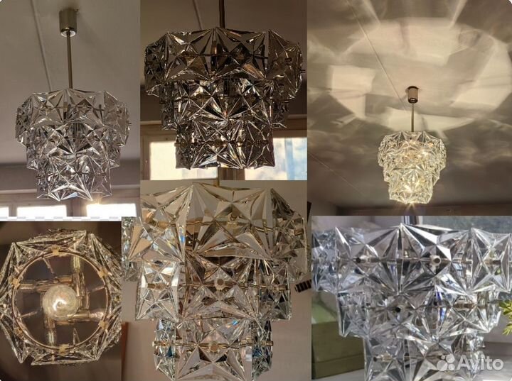 Хрустальная люстра Искра СССР