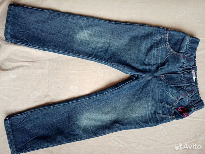 Джинсы утепленные на девочку