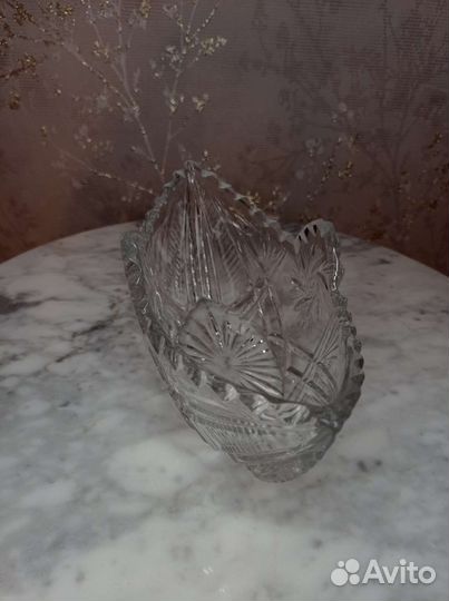 Салатник Ладья, хрусталь