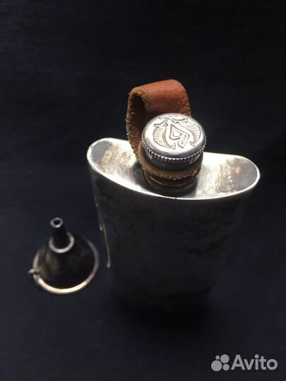 Фляжка с воронкой из серебра Greggio Италия